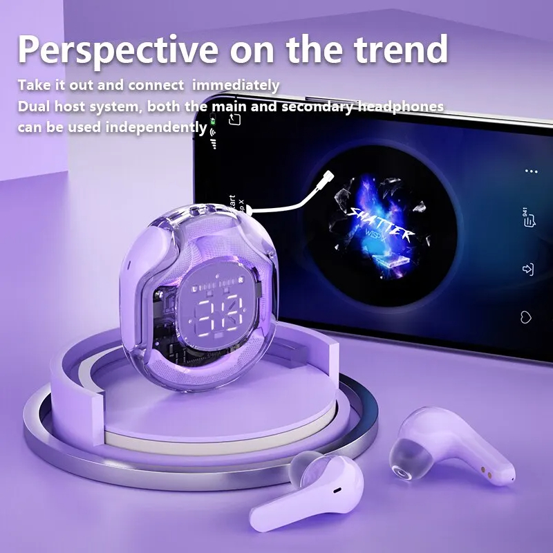 PRO T8 TWS słuchawki Bluetooth 9D Stereo bezprzewodowe słuchawki douszne słuchawki HiFi zestaw głośnomówiący z mikrofonem dla Xiaomi iPhone