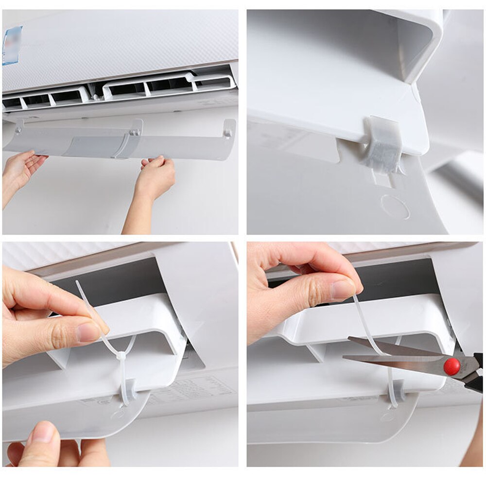 Home Air Conditioner Wind Shield Adjustable Air Conditioner Cover PP Retractable Wind Shield Anti Direct Blowing Wind Shield