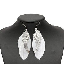 Veer Oorbellen white Wing sieraden Oorbellen