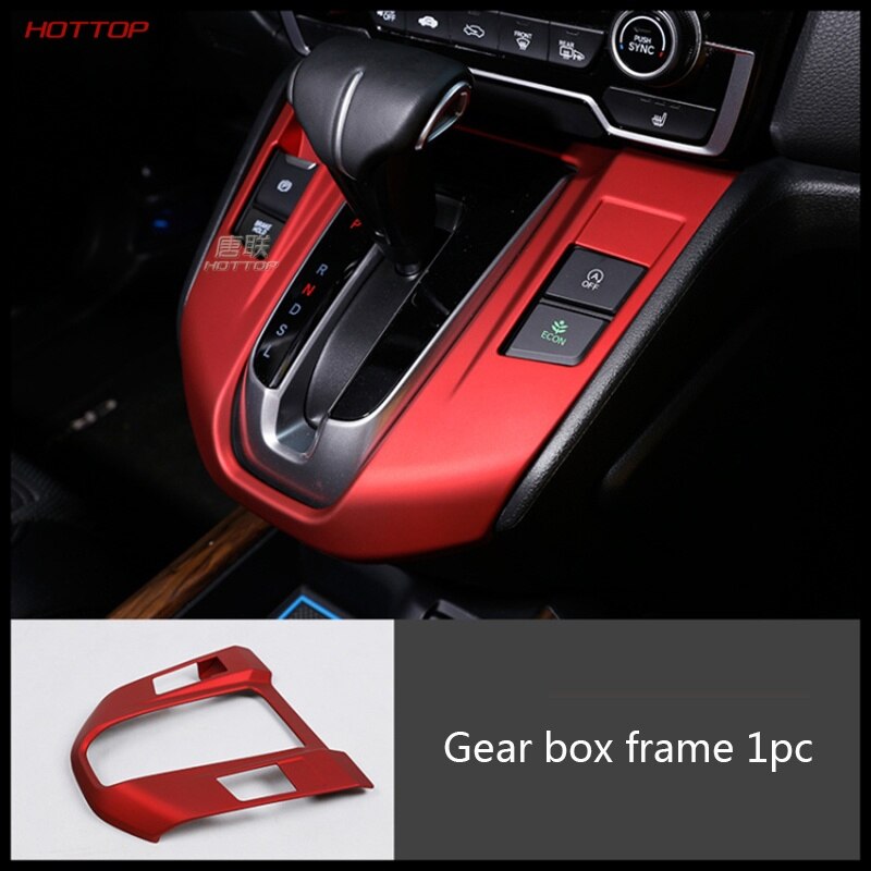Para Honda CRV CR-V MODIFICACIÓN DE Interior Rojo accesorios de decoración conjunto completo de pegatinas de suministros de coche: Gearshift panel