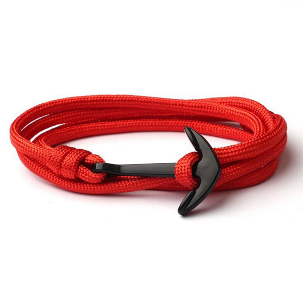 Eif Dock-pulsera hecha a mano en 15 colores para hombre y mujer, pulsera de ancla a la , accesorios de cuerda, joyería masculina,