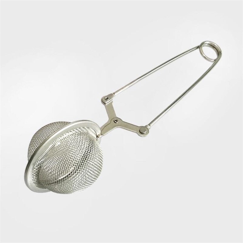 1Pc Bal Rvs Thee Zetgroep Sphere Mesh Theezeefje Koffie Herb Spice Filter Diffuser Handvat Thee Bal