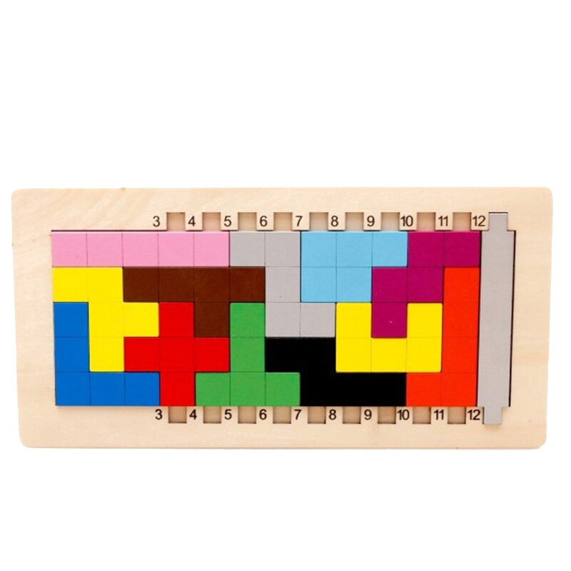 Børns farve træ tangram blok puslespil hjerneteaser pædagogisk legetøj fantasi børn: Default Title
