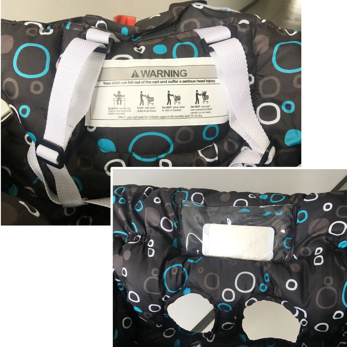 Baby Shopping Cart Cover Multifunctional Folding Baby Shopping Push Cart Protection Cover Safety Seats For Kids Children
