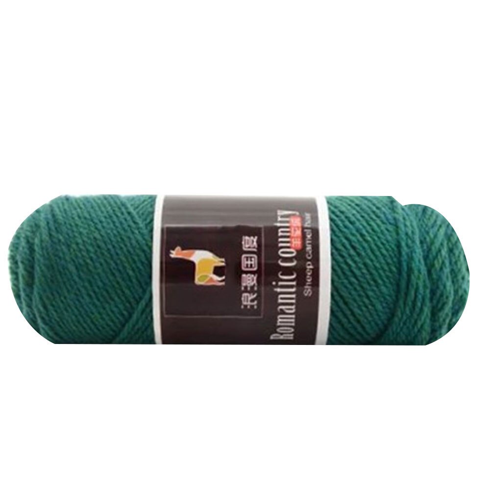 15 Colors Alpaca Wool Soft Crochet Worsted Yarn Thread For Knitting Scarves Gloves Hand Knitting Alpaca Wool: emerald green 