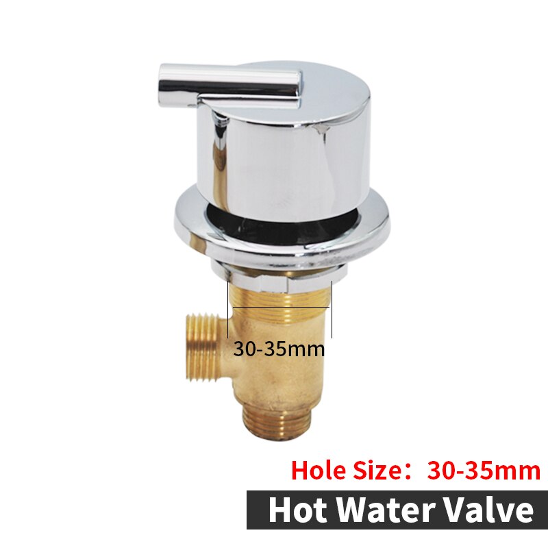 Brass Bathtub Waterfall Tap Diverter 2 Way Switch Control Valve For Shower Mixer Faucet Shower Bath Cascade Waterfall Bathroom: WF-101-Hot Valve