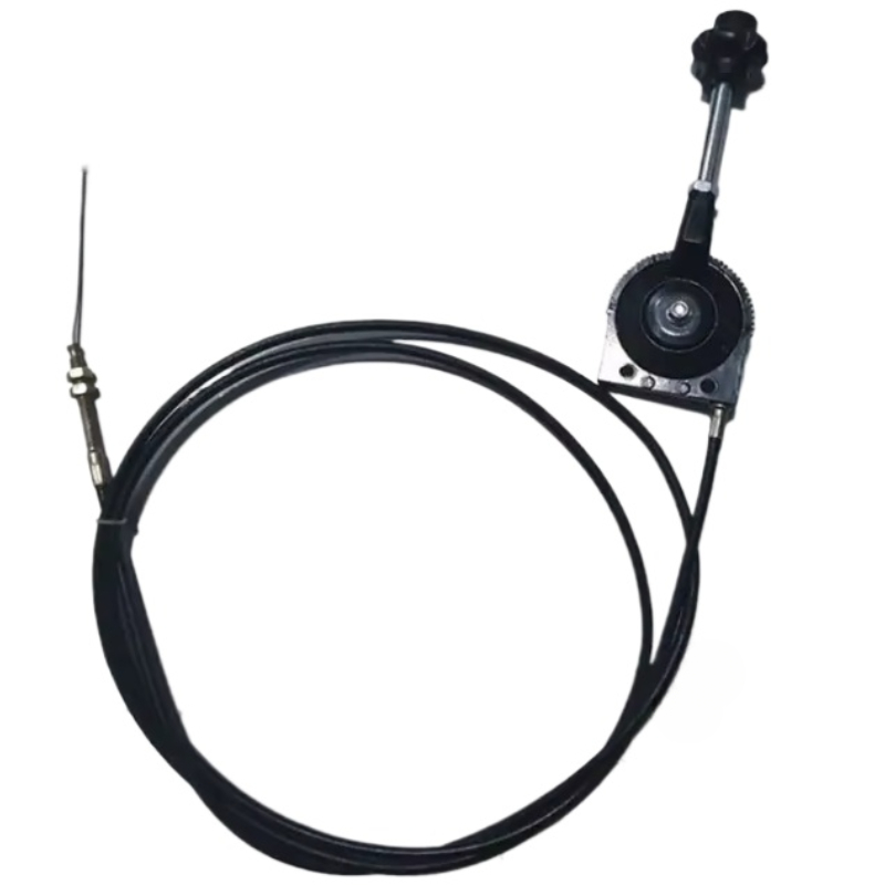 Hand Throttle Control for Excavator Harvester Tractor Ship Manure Spreader Throttle Cable Assembly Self-locking Controller