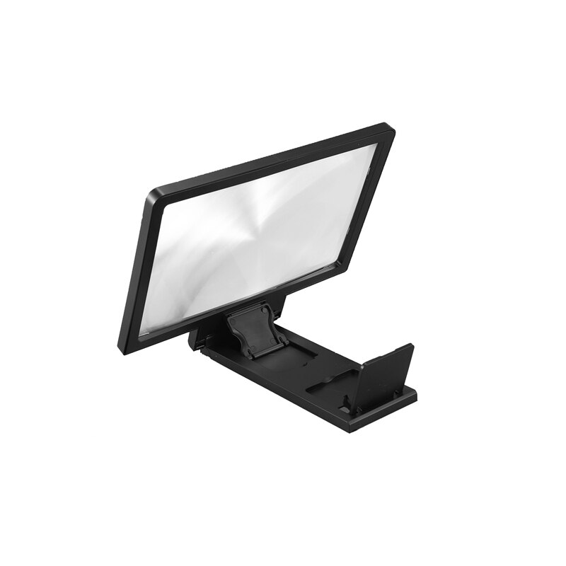 New 2x- 3d phone screen amplifier magnifying glass amplification for all phones, 8- inch flip expander stand