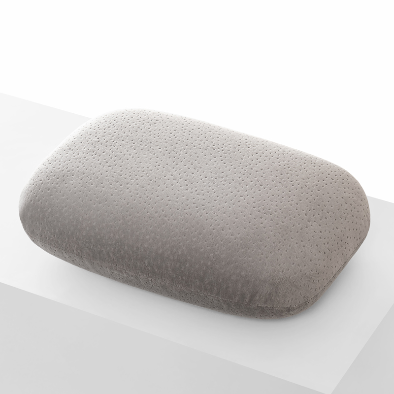 Almohada multifunción de espuma viscoelástica para el cuello, almohada de viaje suave de rebote lento para dormir, masaje de salud Cervical, almohadas para siesta: Gris oscuro