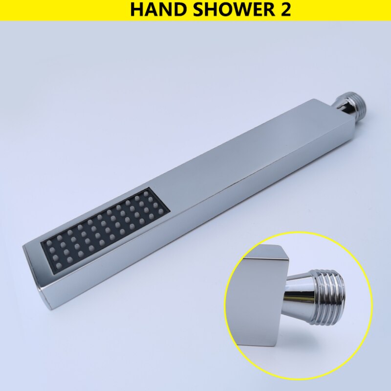 Badkamer Douche Sliding Bar Chrome Set 1/2/3 Functies Messing Abs Plastic Handheld Douche Rvs Verstelbare Bar: Shower 2