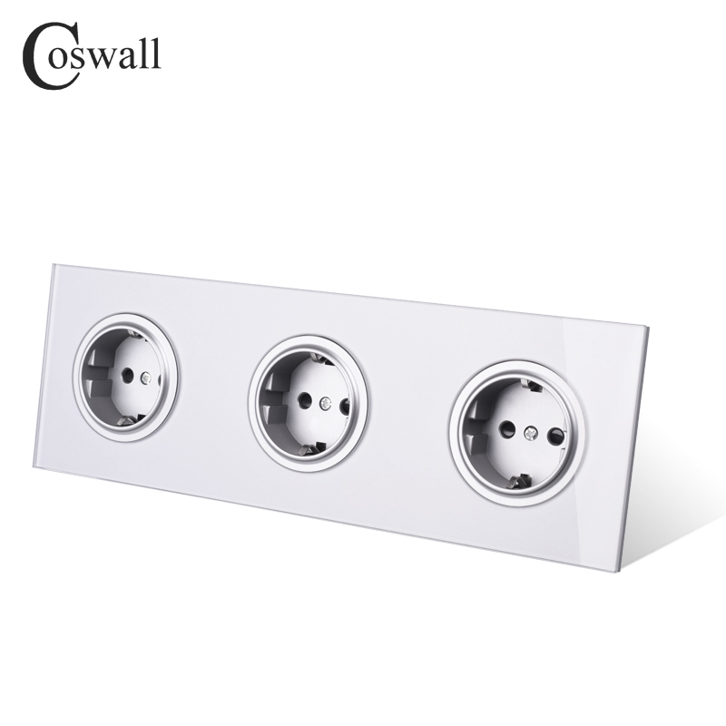 Coswall Gray Grey Crystal Tempered Glass Panel Tri... – Vicedeal