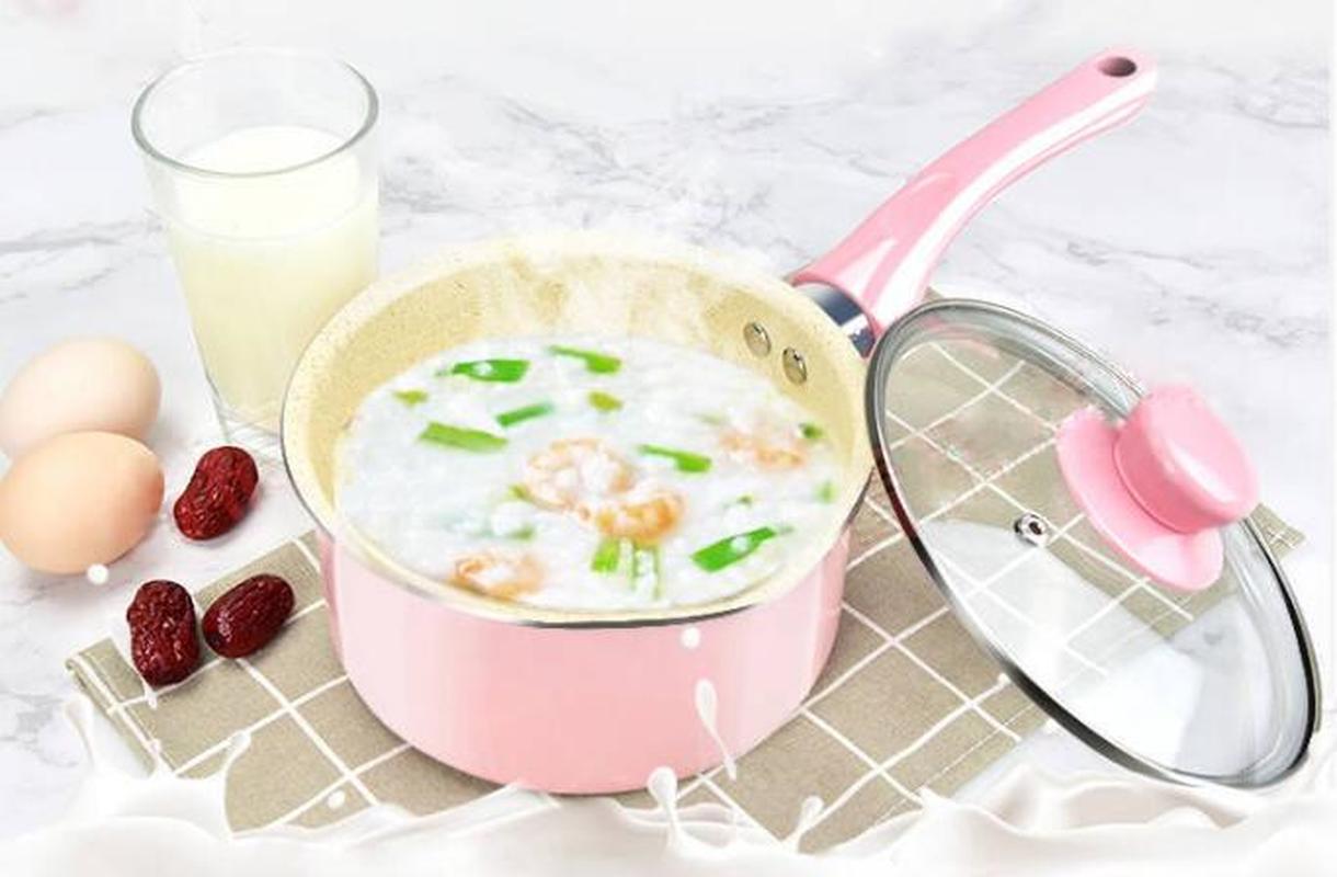 Mælkegryde non-stick baby babymad gryde baby lille mælke gryde mælk instant noodle pot induktionskomfur lille suppe gryde wok