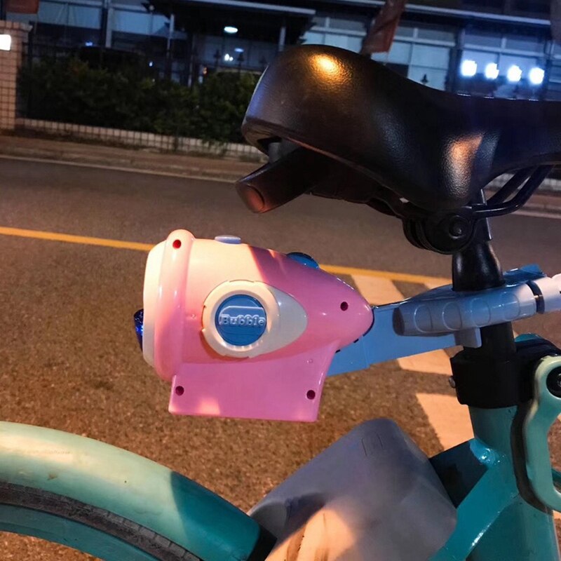 Fiets Automatische Bubble Machine Geïnstalleerd Water Blazen Speelgoed Niet Giftig Milieuvriendelijk Geïnstalleerd Speelgoed Voor Kids