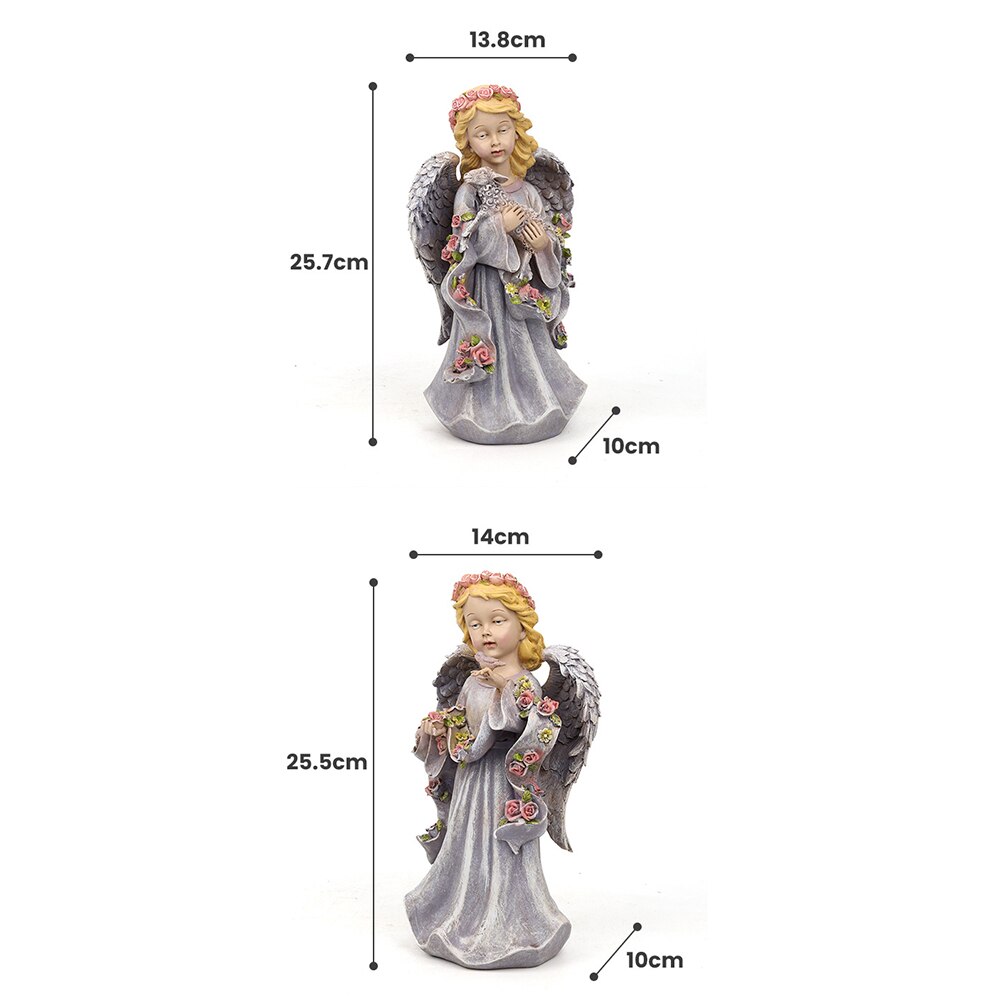 Flower Fairy Angel Figurines Home Ornament Fairy Garden Miniatures Resin Beautiful Girl Figurines Wedding Souvenirs