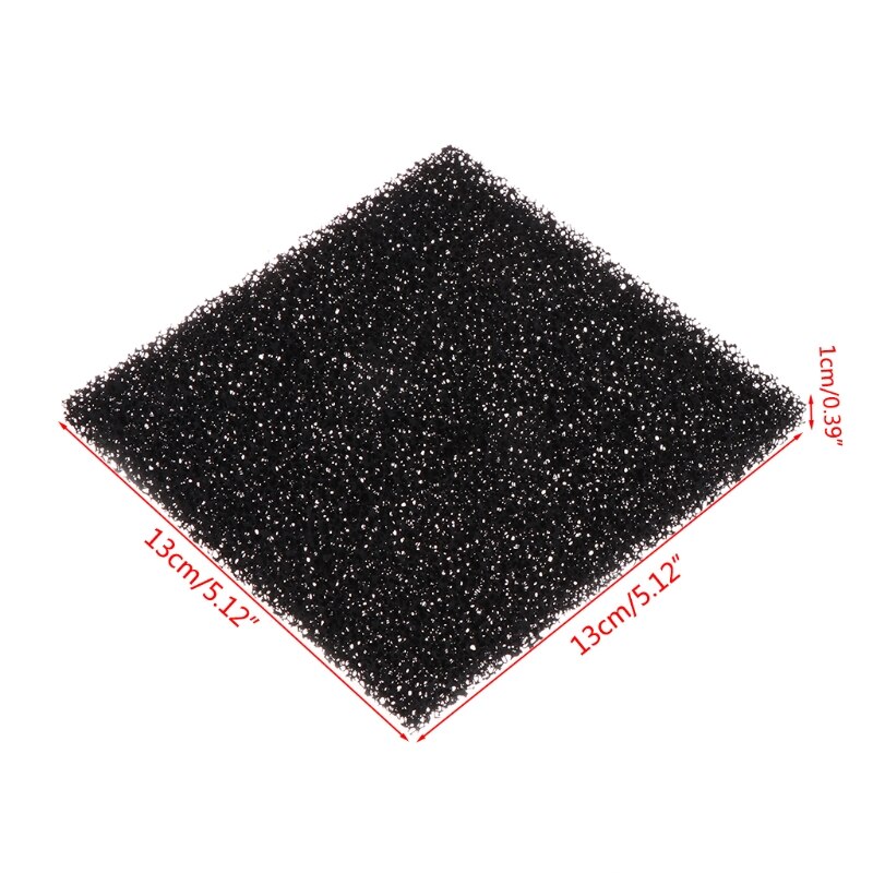 5 st universal svart aktivt skum svamp luftfilter impregnerat ark pad 28