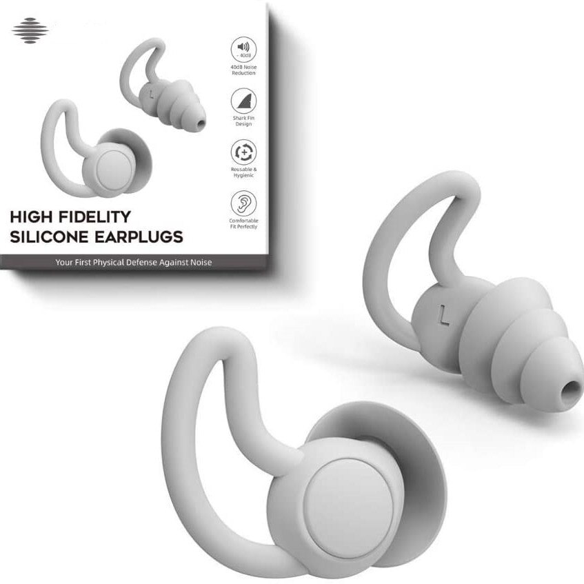 Earplugs Protection Silicone Reusable HF Anti-Noise Ear Plugs For Sleeping Snoring Noise Reduction Hearing Protection
