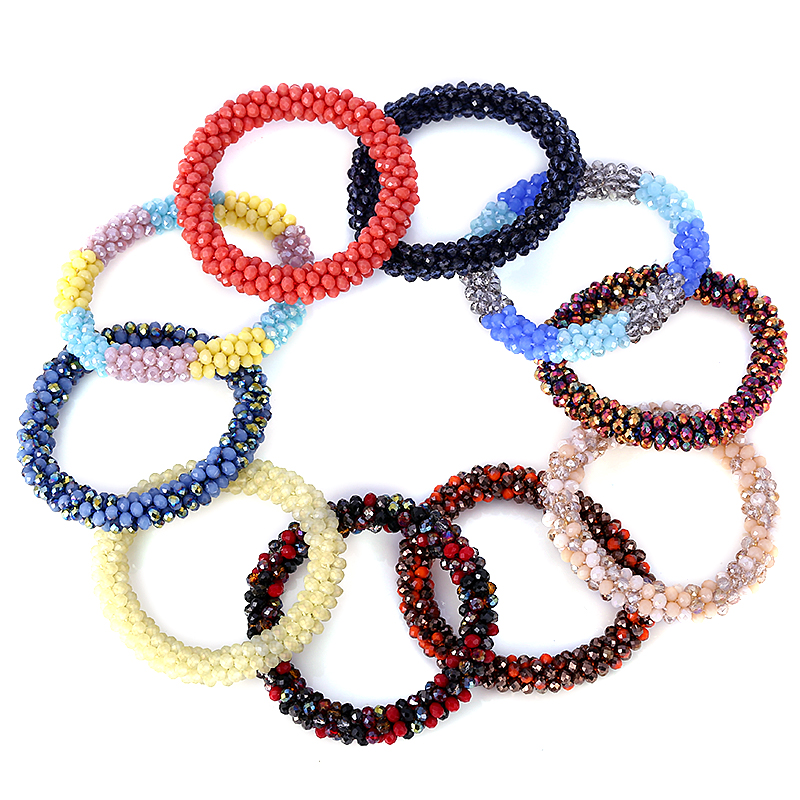 Multicolor Handgemaakte Gehaakte Glas Seed Bead Nepal Boho Armband