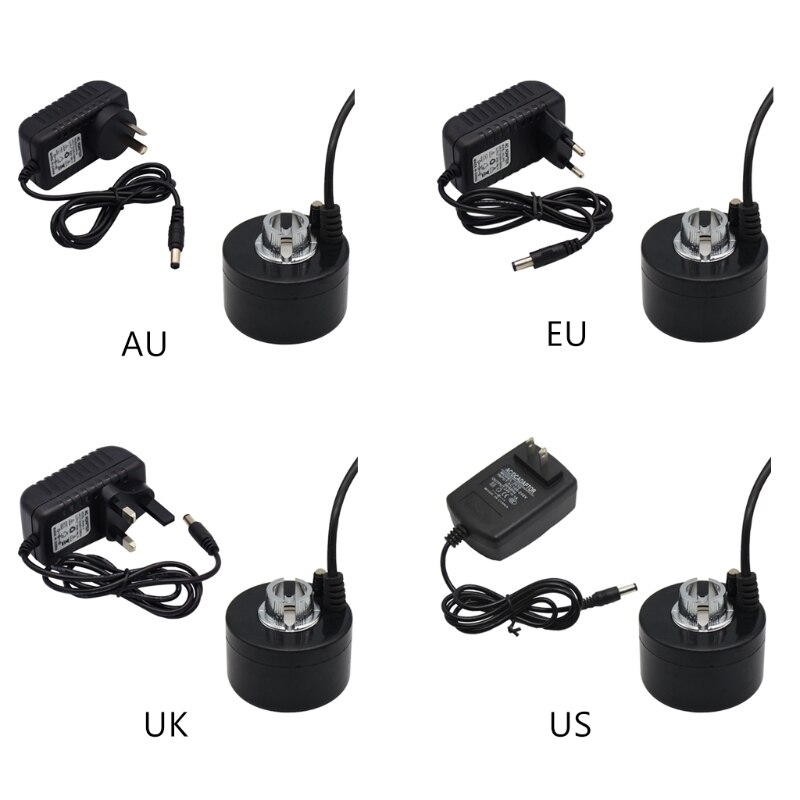 Aquarium Plastic Ultrasonic Mist Maker Fogger Water Fountain Pond Tank Atomizer Air Humidifier Decoration