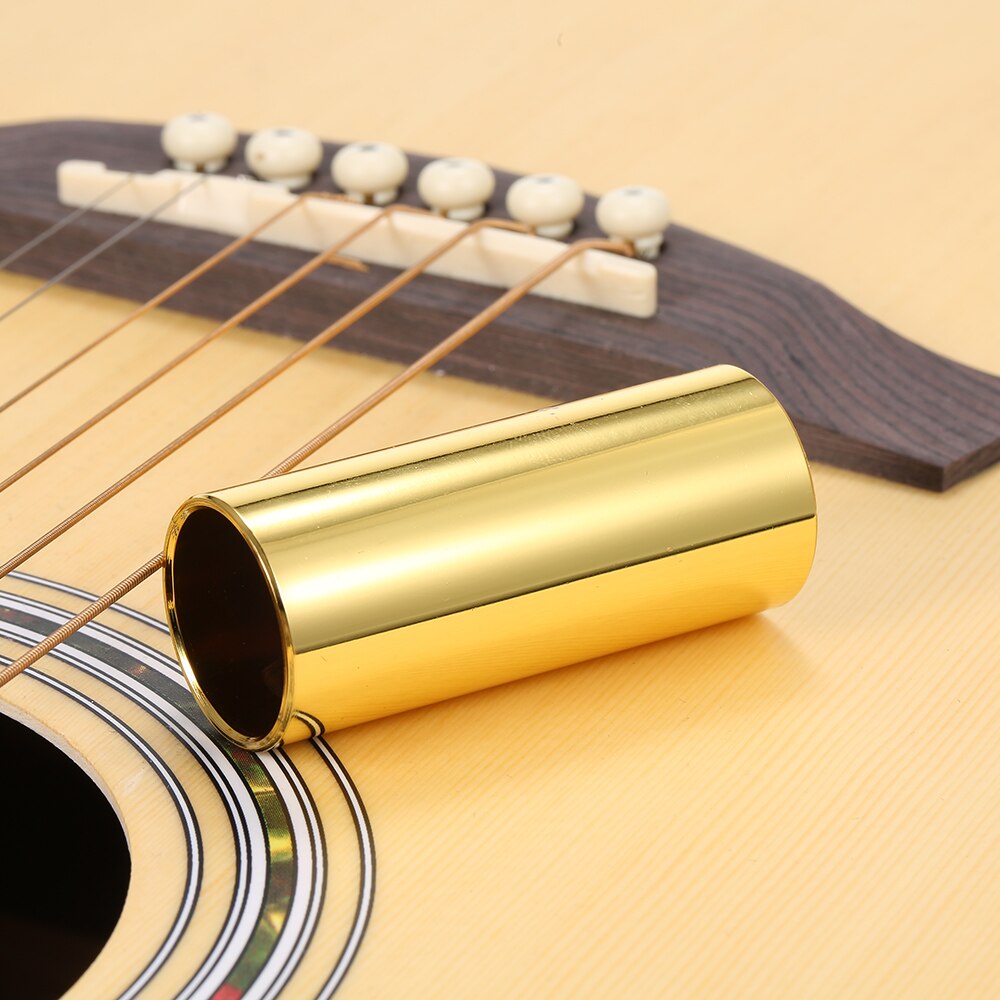 1PC 60MM High Guitar Slide Bar Stainless Steel Metal/Glass Finger Slides for Guitar Bass Banjo Ukulele