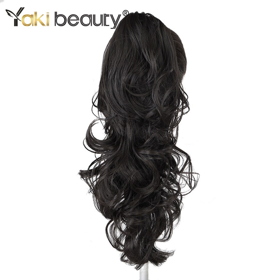 Synthetic Claw Ponytail Long Body Natural Wave 20Inch 180g High Temperature Fiber For Women By Yaki Beauty: #2