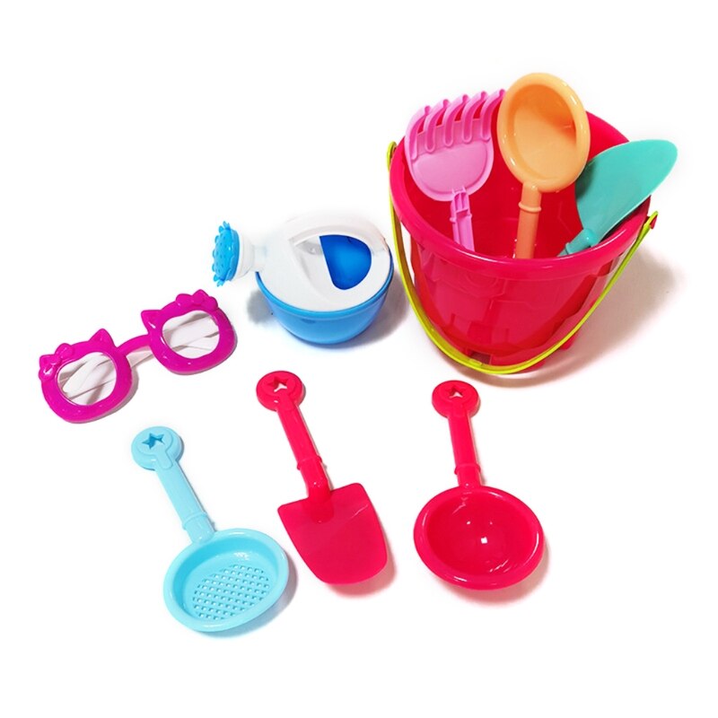 Zomer Strand Kasteel Schop Emmer Set Kleurrijke Strand Zand Speelgoed Set Met 9 Stuks A2UB