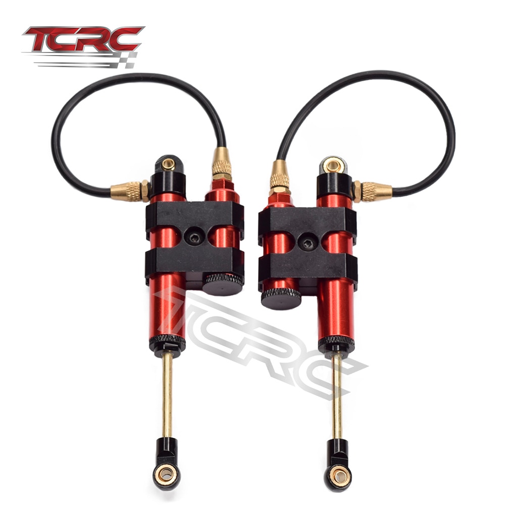 TCRC 2PCS 100mm Piggyback Shock Absorber Damper Set for 1/10 RC Crawler Axial SCX10 90046 D90 TRX4