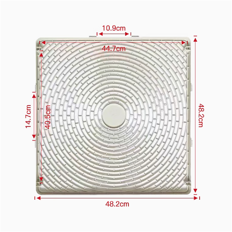 Cubierta de red de aire acondicionado para unidad exterior de 1p, 1,5p, 2p, tapa frontal de aspa de ventilador de rejilla cuadrada, reemplazo de ajuste de 43x4 48,2x48,2/52,2x49,5 cm