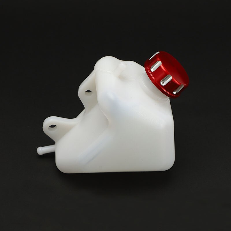 Motorcycle Plastic Water Coolant Reservoir Tank CNC Caps KLX 250 KLX250Coolant Reservoir Tank Radiator Overflow for Kawasaki: Red