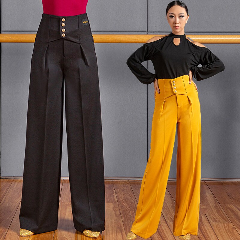 IEFIEL Pantalon Homme Danse Salsa Latine Jazz - Pantalon Tango Rumba Samba Ballroom Compétition Pratique