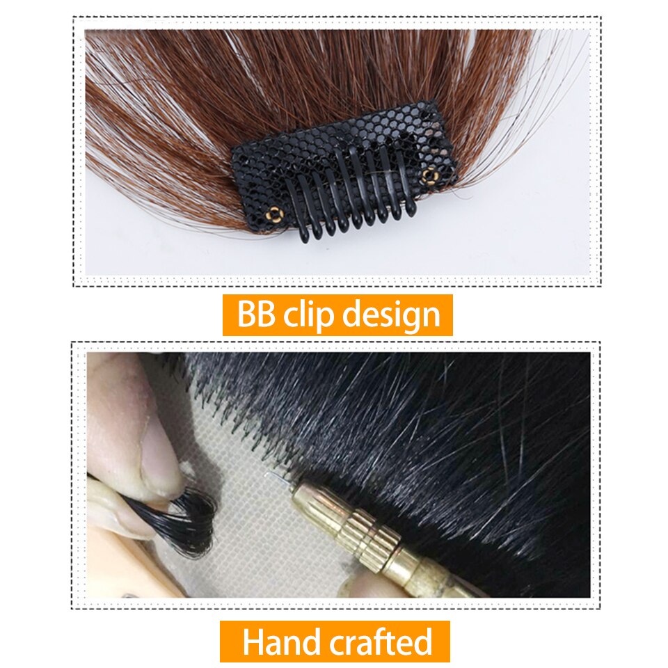 WEILAI Synthetische kurzen Pony haar Hitze Beständig synthetische frauen natürliche kurze haare Pony frauen haar Stück
