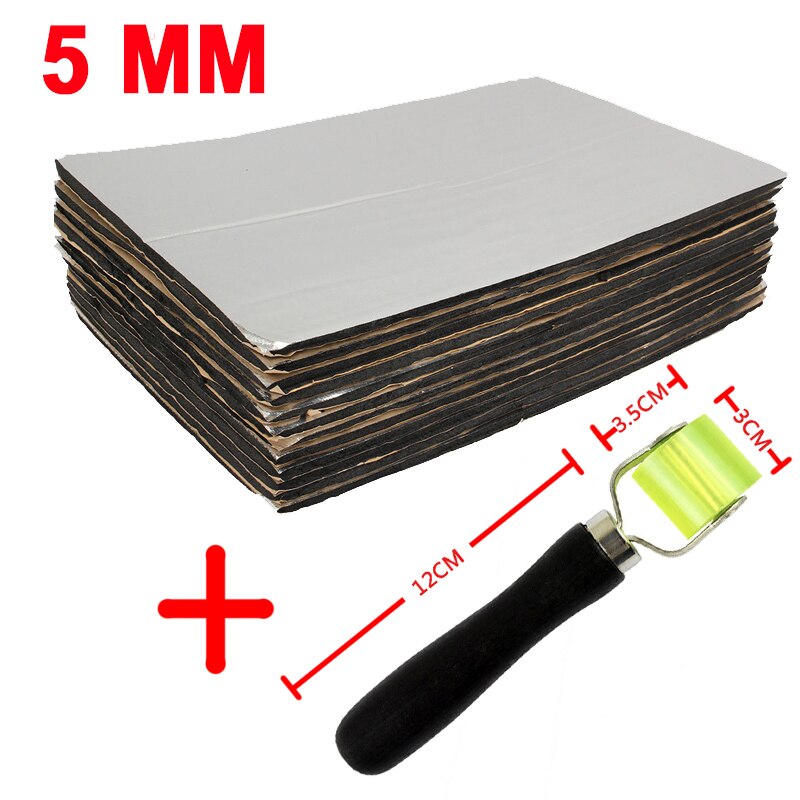 12pcs/lot Vehicle Insulation Closed Cell Foam Sheet Fiberglass 5mm Car Van Sound Proofing Deadening Insulation Hood Insulation: Orange