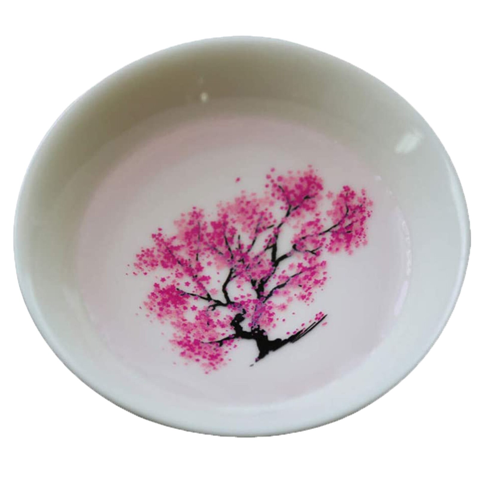 Japanse Magic Sakura Cup Bloem Veranderen Kom Koude Temperatuur Kleur Veranderende Bloem Display Cup Keramische Kung Fu Kopje Thee: Peach blossom / cold change