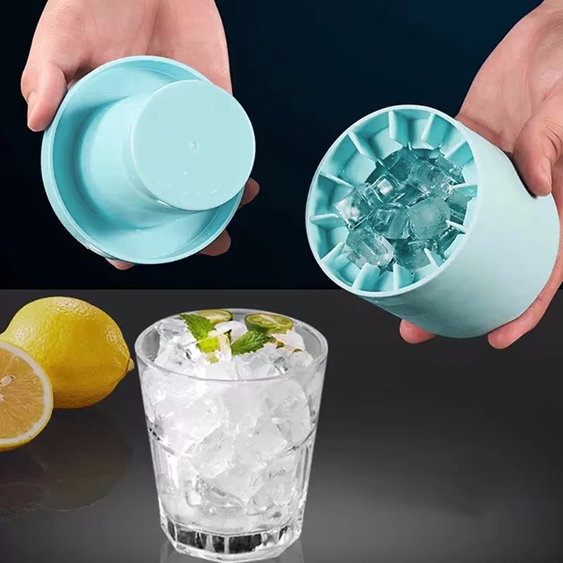 Round Ice Cube Mold Summer Silicone Ice Bucket Diy Homemade Refrigerator Freeze Ice Maker Ice Cube Mold Barware Tool