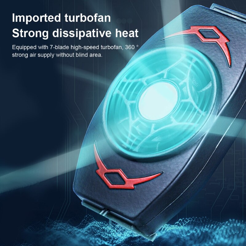 Universal Mini Mobile Phone Cooling Fan Radiator Turbo Hurricane Game Cooler Cell P hone Cool Heat Sink For Phone