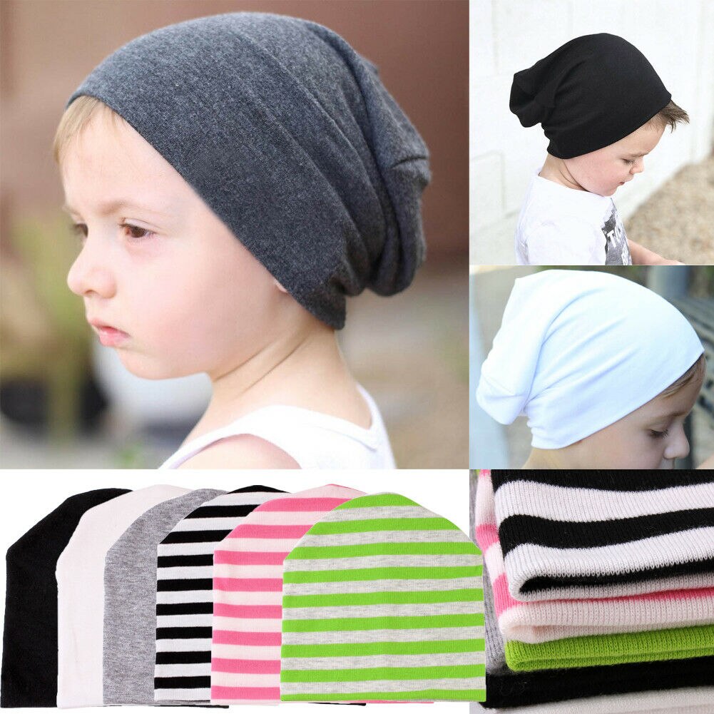 enfants accessoires bébé infantile enfants garçon fille coton tricot chapeau Crochet Slouch Beanie casquette enfants 6M-3T