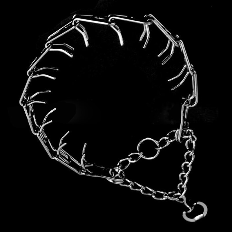 Metal Pinch Dog Training Chain Collar Prong Pet Choke Collars Grandado