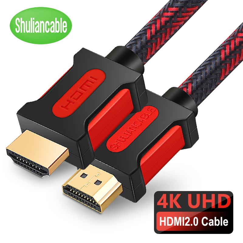 Shuliancable Hdmi Kabel 2.0 4K Hdmi Naar Hdmi Voor Hd Tv Xbox PS3/4 Computer Lcd Laptop Kabel 4 K/60Hz Hdmi 1 M 2 M 3 M 5 M 10 M 15 M 20 M