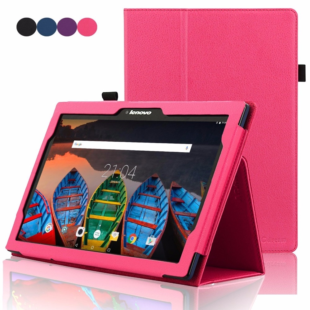 Flip Stand Cover Tablet Case Voor Lenovo Tab 2 10.1 A10-30 A10-70 X30F X70F Pu Leather Case Voor Lenovo Tab 3 10 Plus TAB-X103F