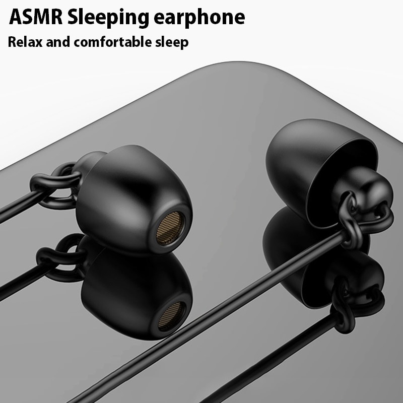 Asmr Oortelefoon Hifi Headset Noise-Annuleer Slaap Oordopjes Zachte Siliconen Headset Tpe Draad Geen Oordruk Oordopjes Voor Xiaomi Huawei