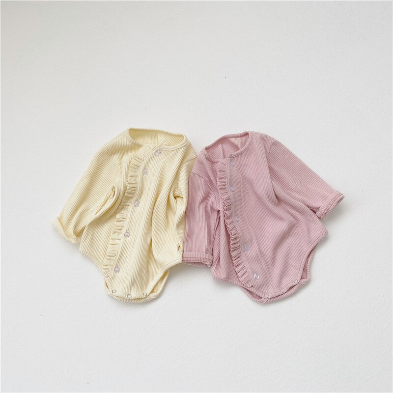 5073 Baby Romper Met Hoed Lente En Herfst Baby Lange Mouw Romper Baby Oor Rand Een Stuk Creeper pak Voor Jongen Meisje