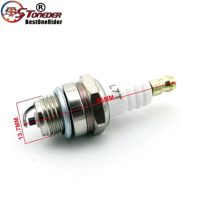 Stoneder 5 pz tasca bicicletta L7T Candela di Accensione per Il Cinese 47cc 49cc 2 tempi Motore sporco Minimoto mini Bambini atv Quad