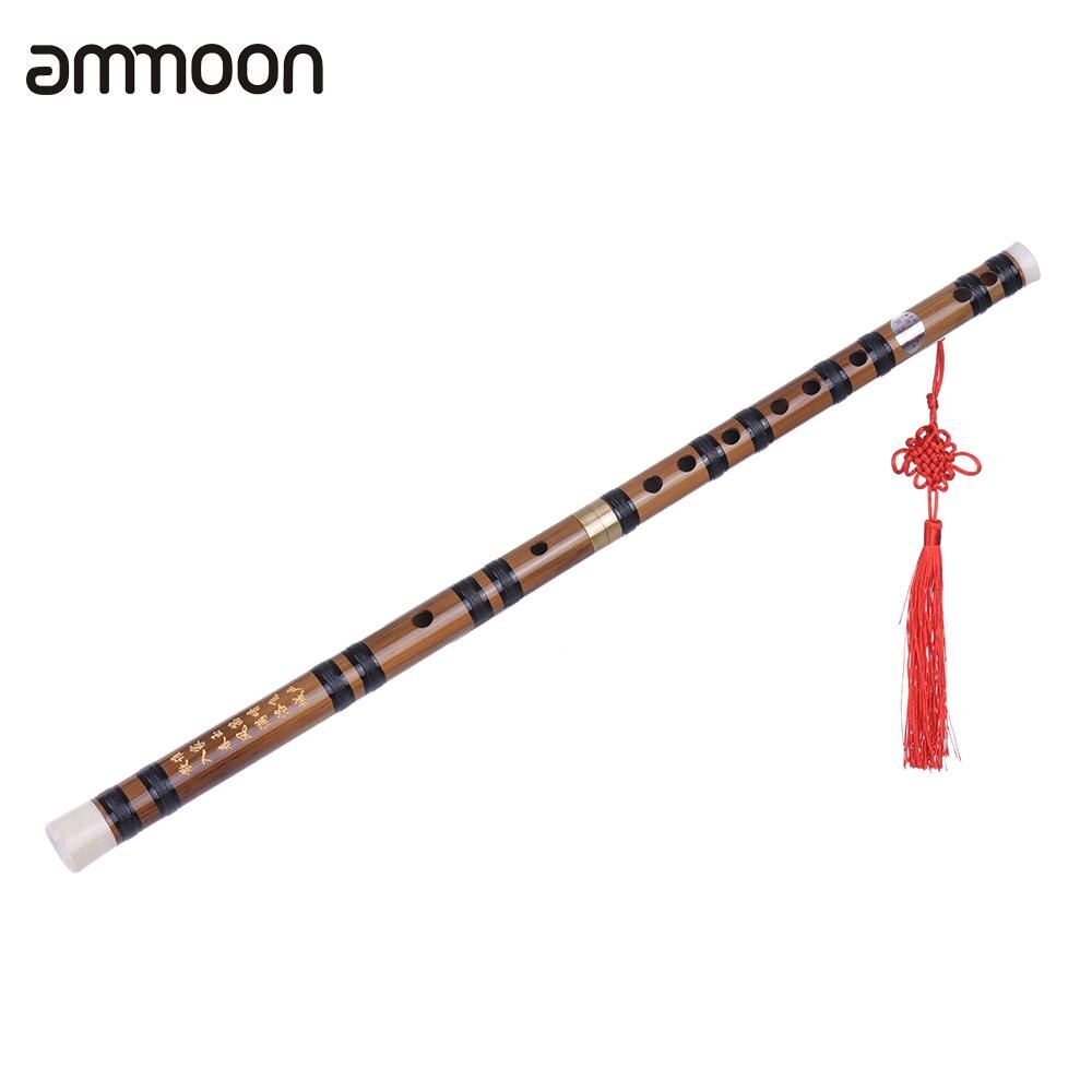 Pluggable Bamboo Flute E Key Handmade Bitter Bamboo Dizi Traditional Chinese Musical Woodwind Instrument for Beginner