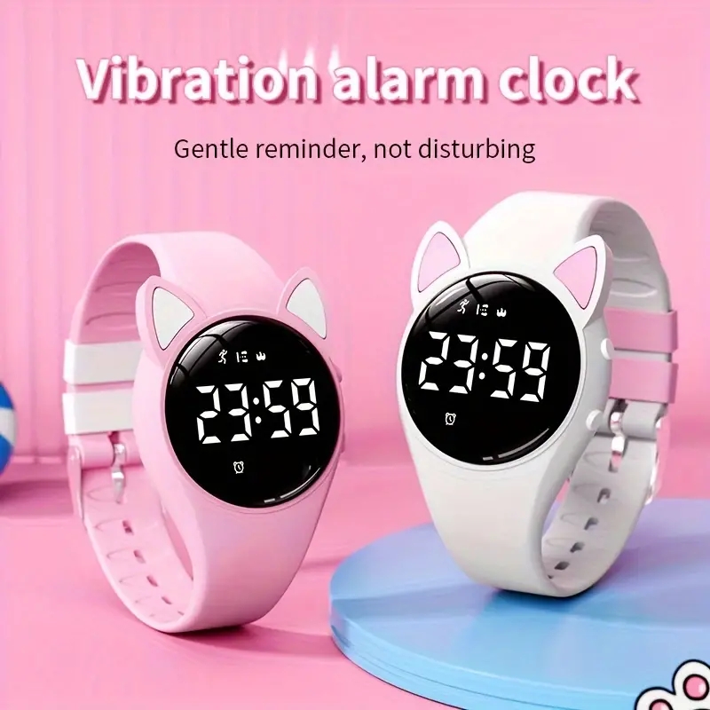 Kids Fitness Watch Digital Activity Tracker Watch for Kids Ages 3-12 Non-Bluetooth Alarm Count Steps Wrist Watch for Kids