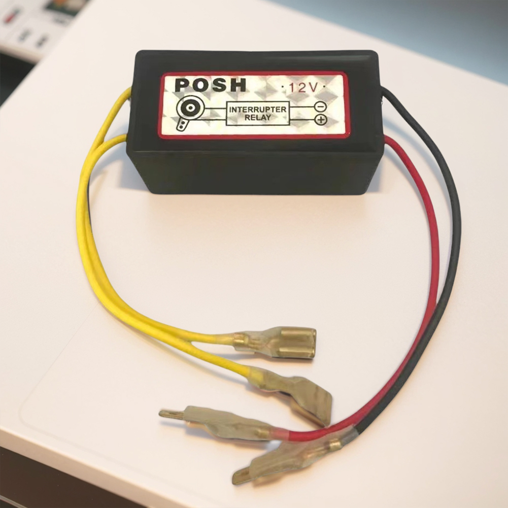 12V Horn Interrupter Relay Horn Auto Speaker Signal Relay Electric Snail Horn Relay for All Motorcycle Horns