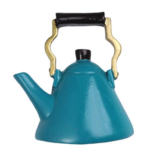 Ei Melk Koffie Cup Brood Koelkast Magnetische Koelkast Sticker Hars Koelkast Stickers Creatieve Leuke Magneet Keuken Decor: Blue Kettle