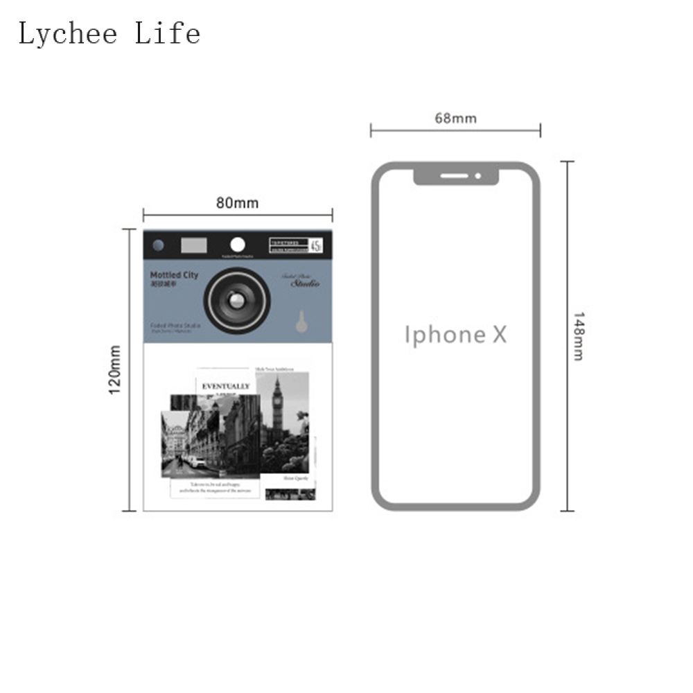 Lychee Leven Vintage Foto Stickers Set Scrapbooking Stickers Voor Journal Planner Diy Papier Ambachten Scrapbooking