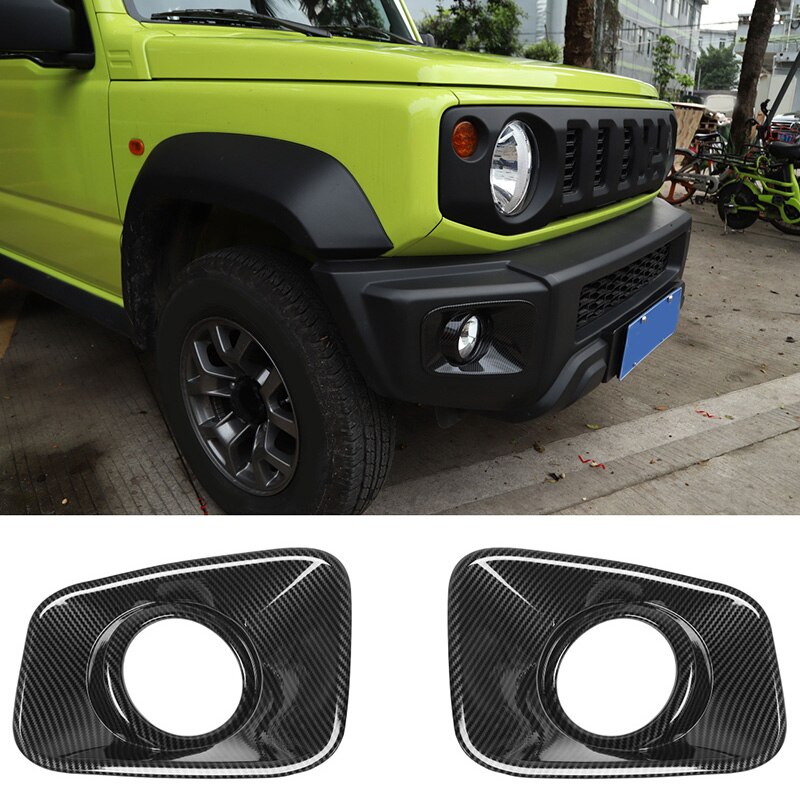 thumbnail image 2 of Pair Of Black ABS 'Angry Bird' Headlight Covers / Trim For Suzuki Jimny 2019-2021 2 of 5