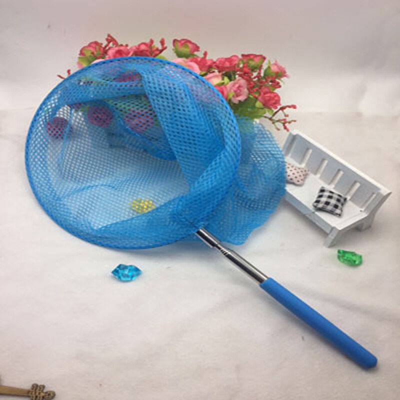 1pc Kids Telescopic Butterfly Net Extendable 34 Inches and Anti Slip Grip Perfect for Catching Bugs Insect Colorful Fishing Toys