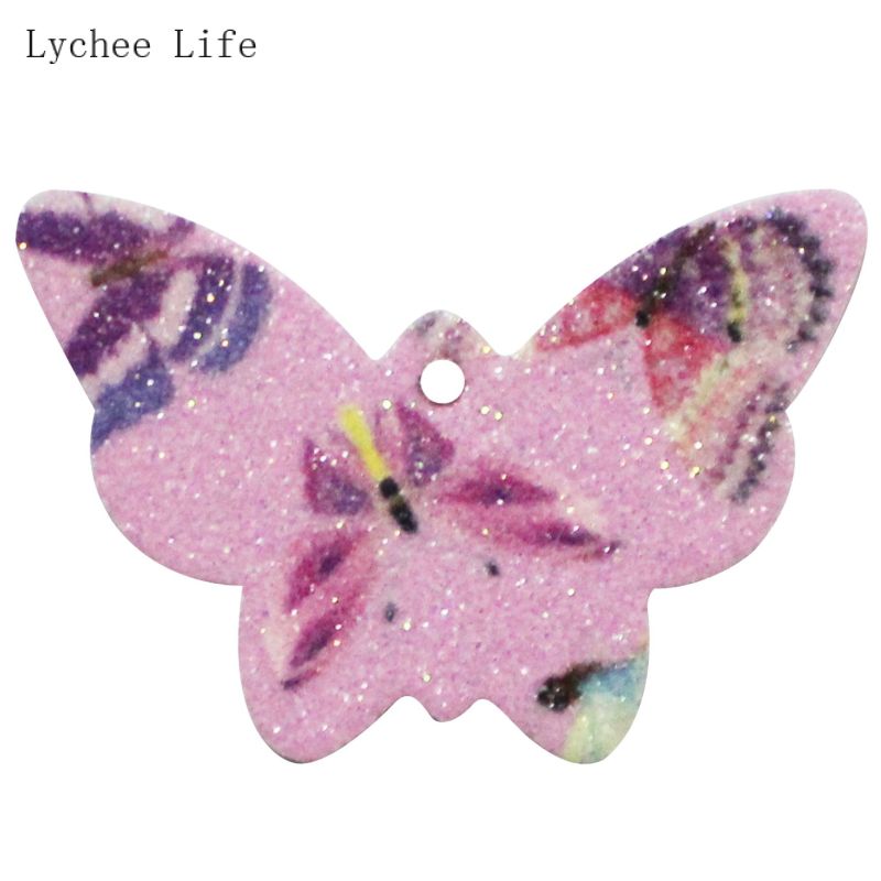 Lychee Leven 10 Stks/partij Vlinder Lederen Pads Handgemaakte Diy Oorbellen Oorsteker Sieraden Materiaal Leer Maken Accessoires