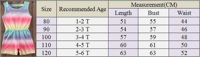 Zomer kinderkleding babymeisjes mouwloze regenboog romper jumpsuit zonnepak outfits kinder overalls